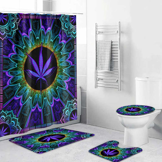 High Maintenance - Weed Bathroom Curtain & Mats Set