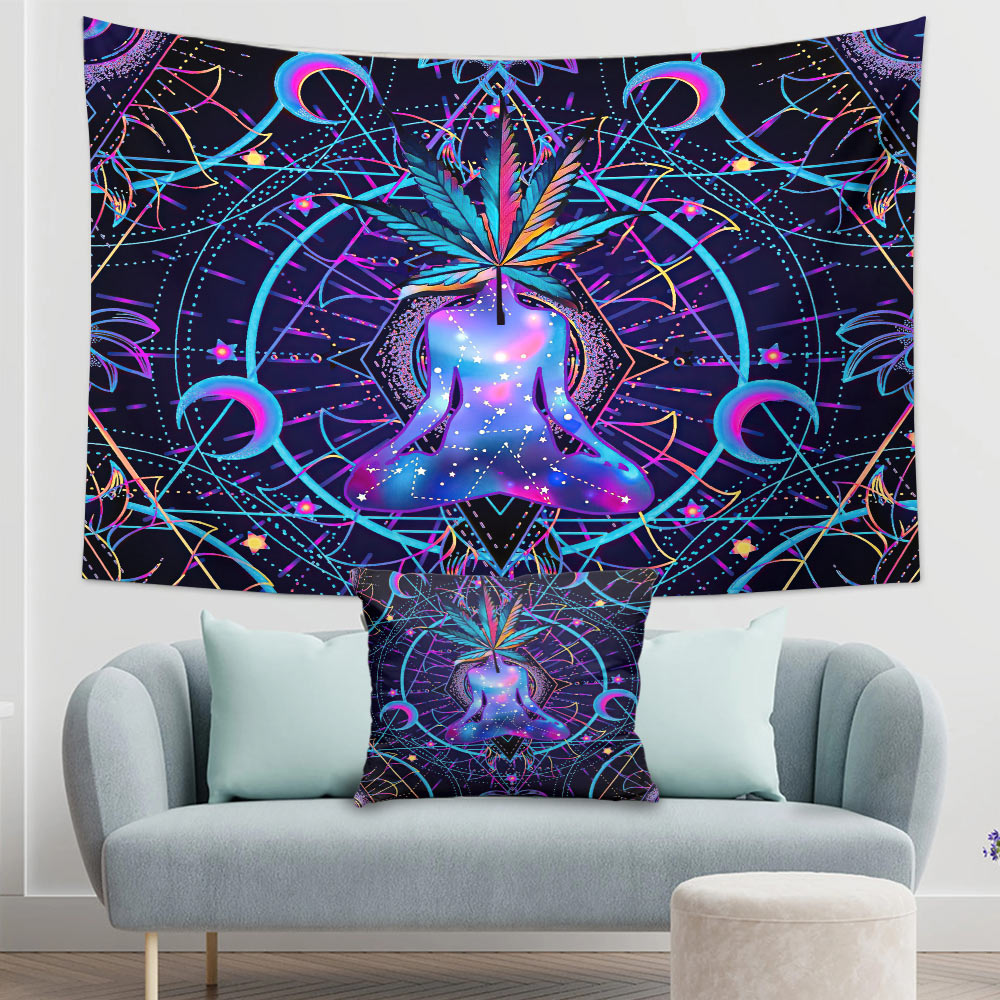 Pot Head - Weed Wall Tapestry & Throw Pillow