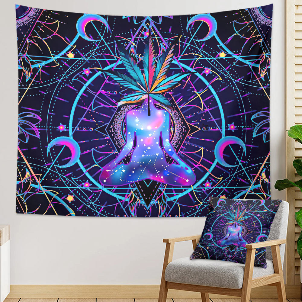 Pot Head - Weed Wall Tapestry & Throw Pillow