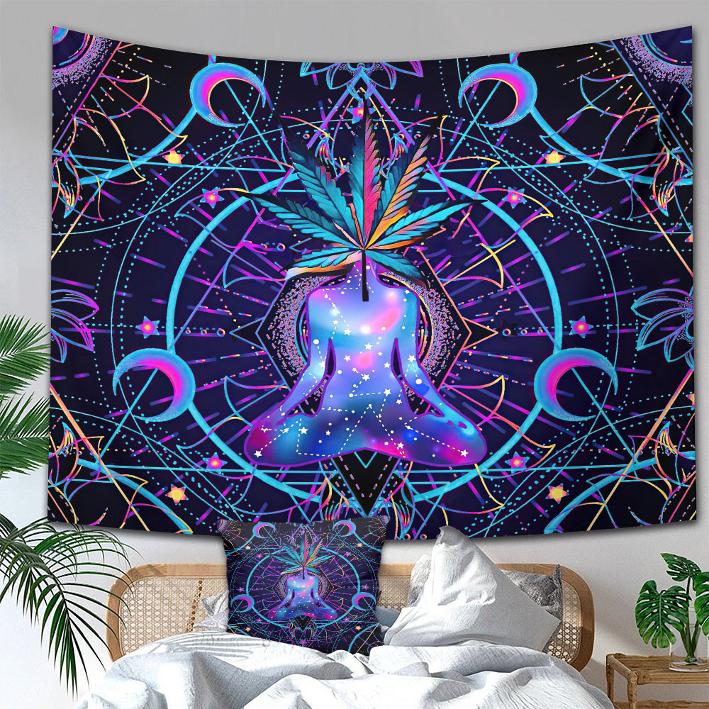 Pot Head - Weed Wall Tapestry & Throw Pillow