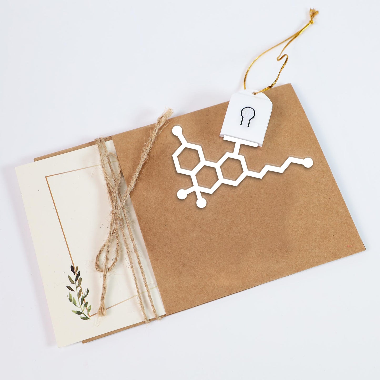 THC Molecule - Christmas Weed Shaped Led Acrylic Ornament