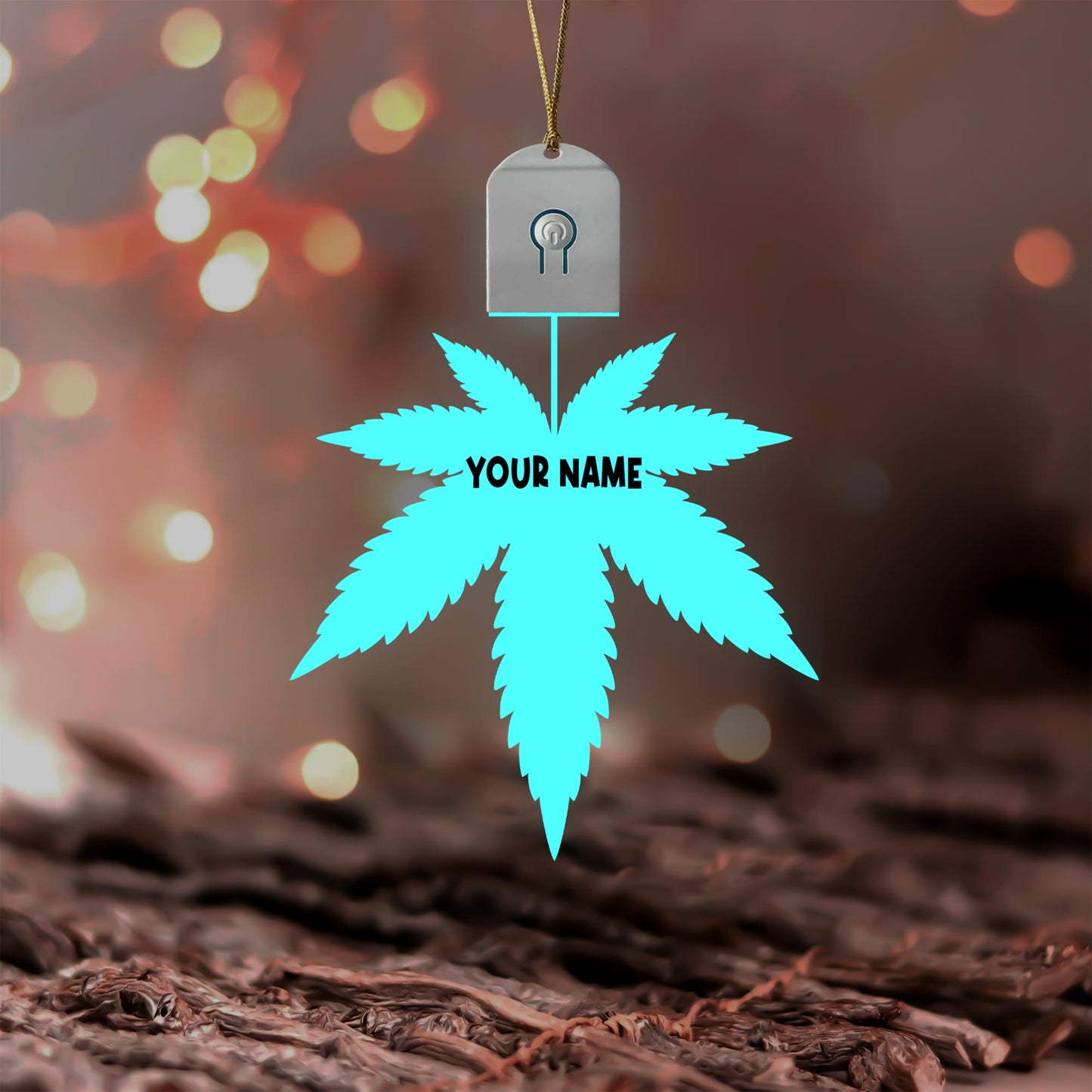 Dope Soul - Personalized Christmas Weed Shaped Led Acrylic Ornament