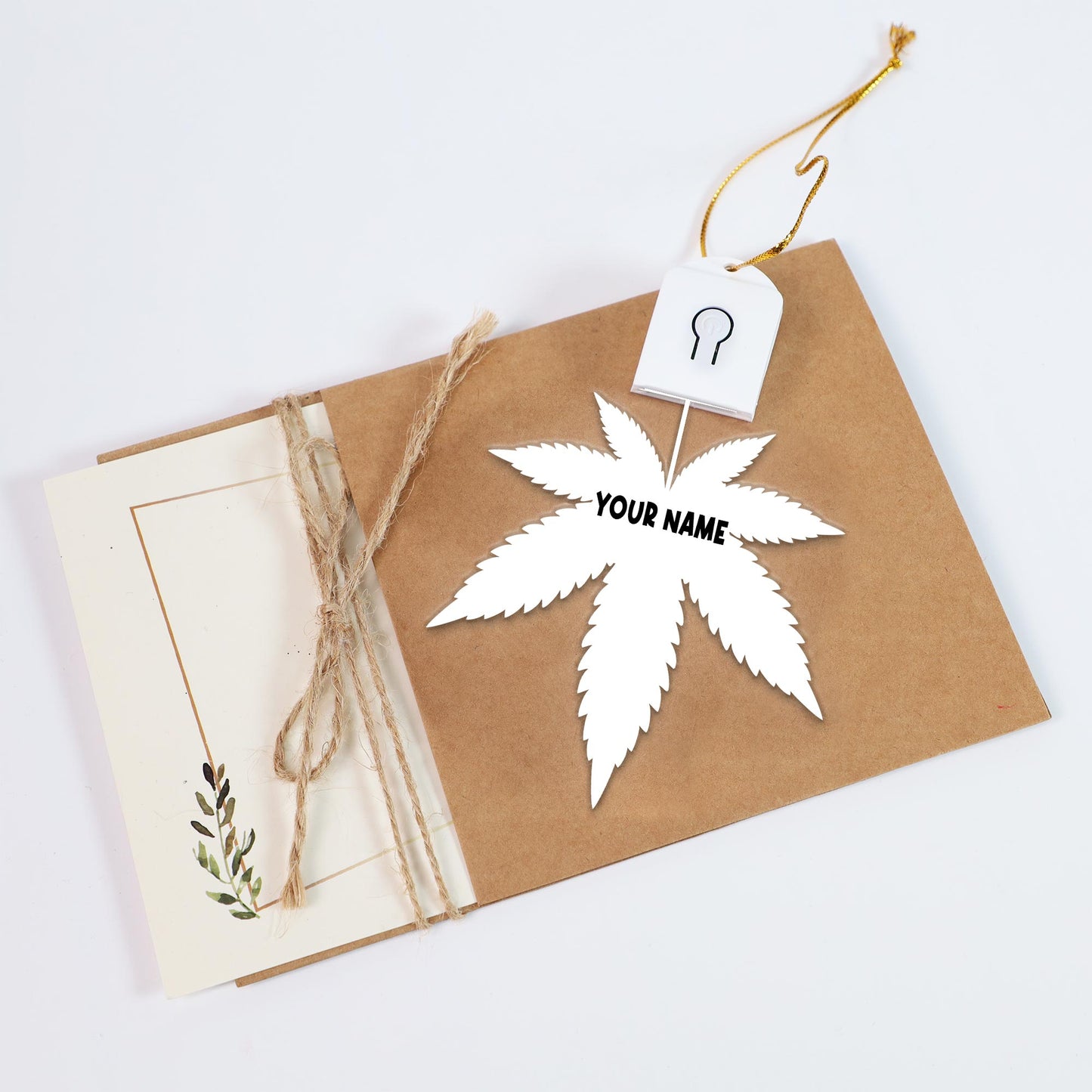 Dope Soul - Personalized Christmas Weed Shaped Led Acrylic Ornament