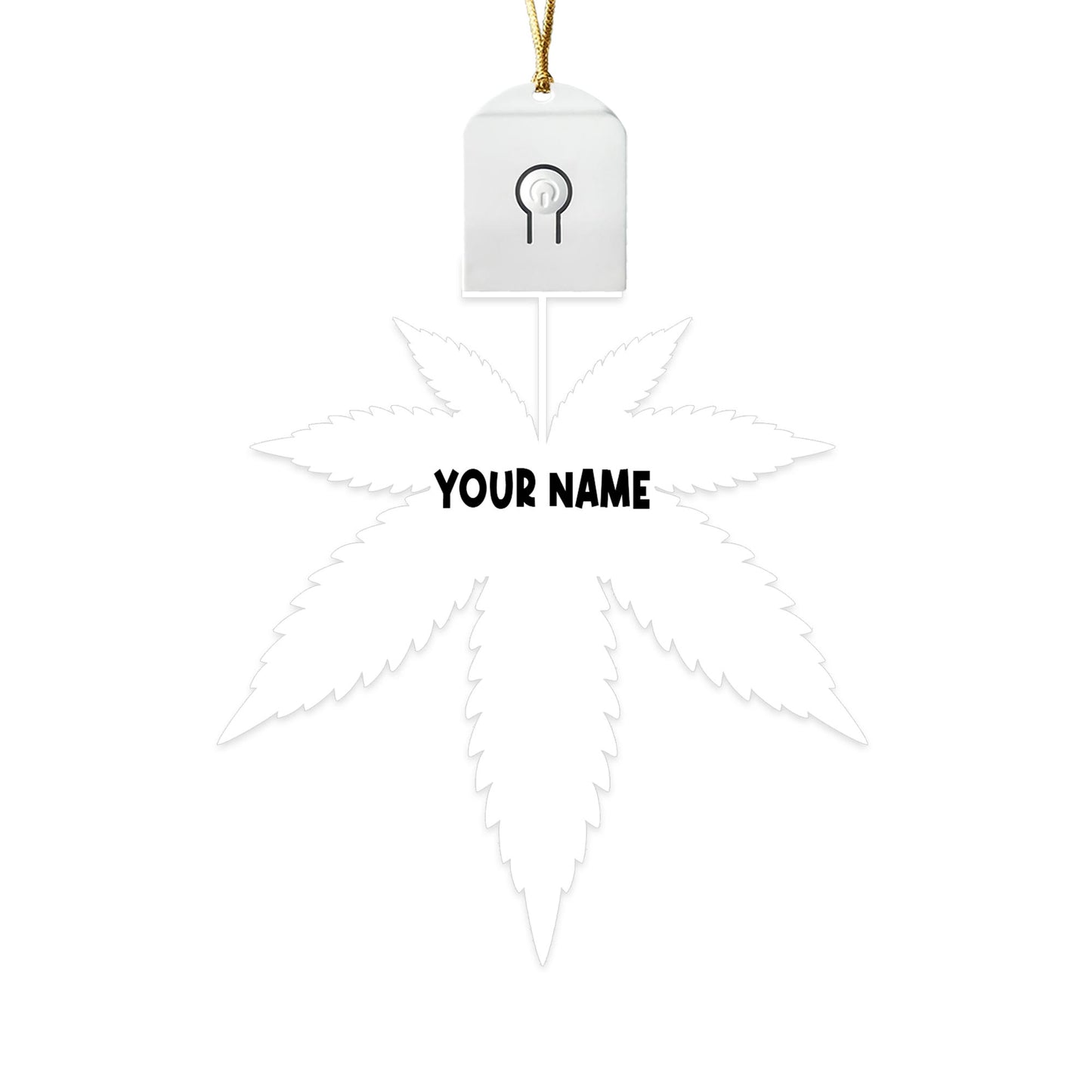 Dope Soul - Personalized Christmas Weed Shaped Led Acrylic Ornament