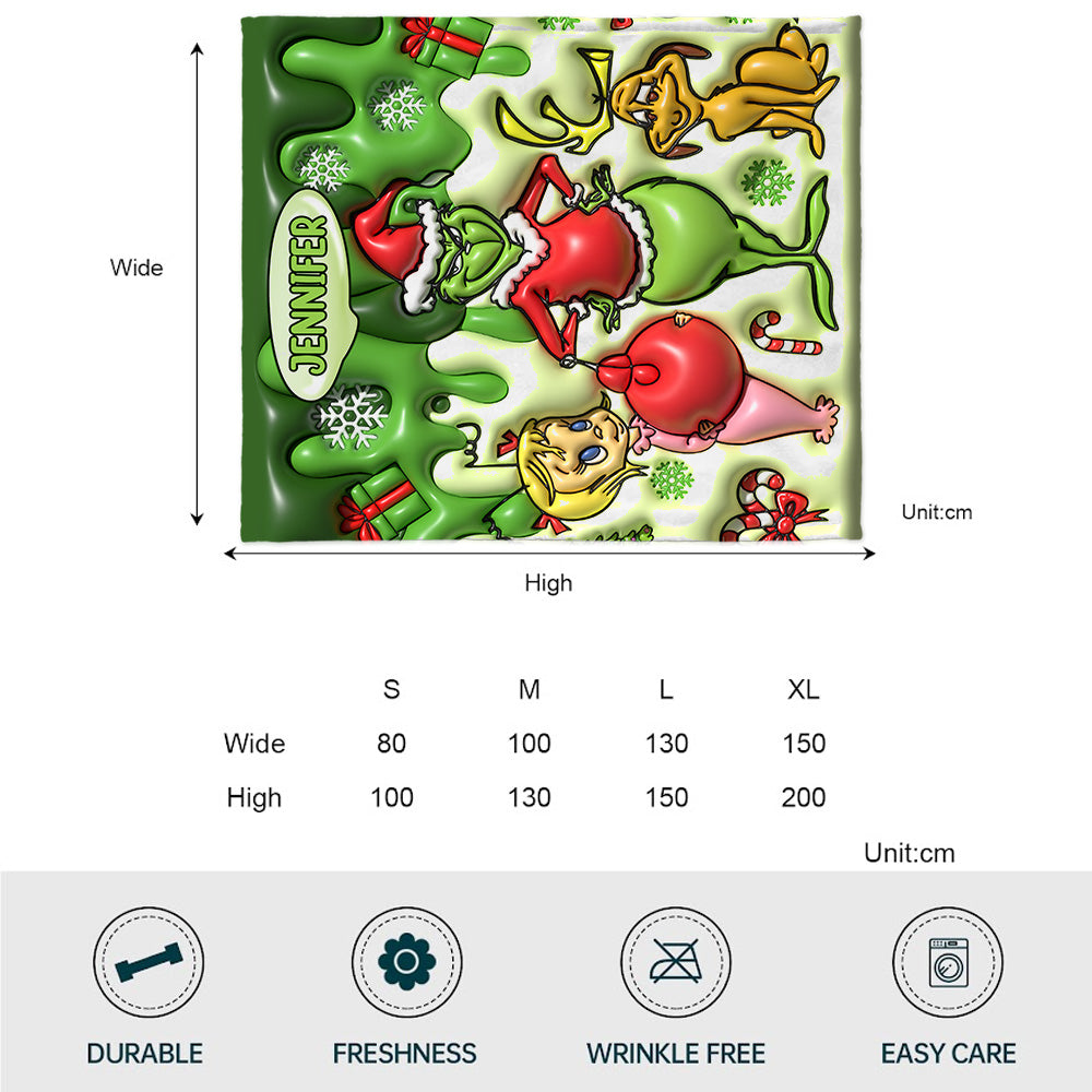 Merry Christmas - Personalized Stole Christmas Blanket