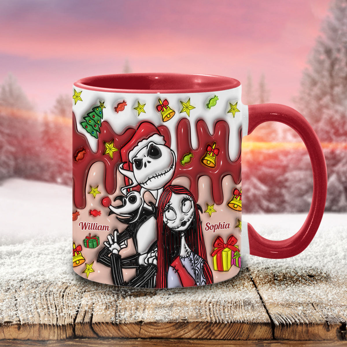 Nightmare Couple - Personalized Nightmare Accent Mug