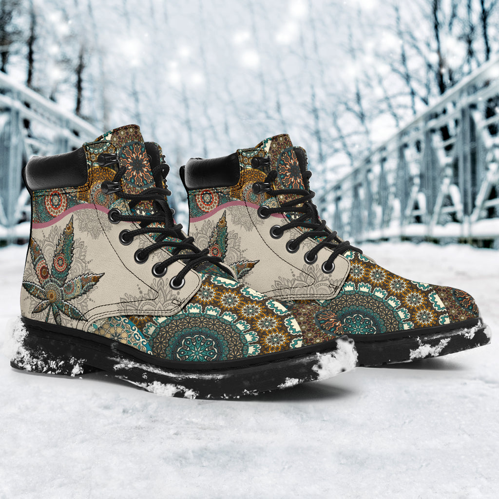 Vintage Mandala - Weed All Season Boots 0822