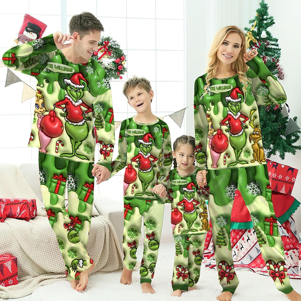 Merry Christmas - Personalized Stole Christmas Pajamas Set