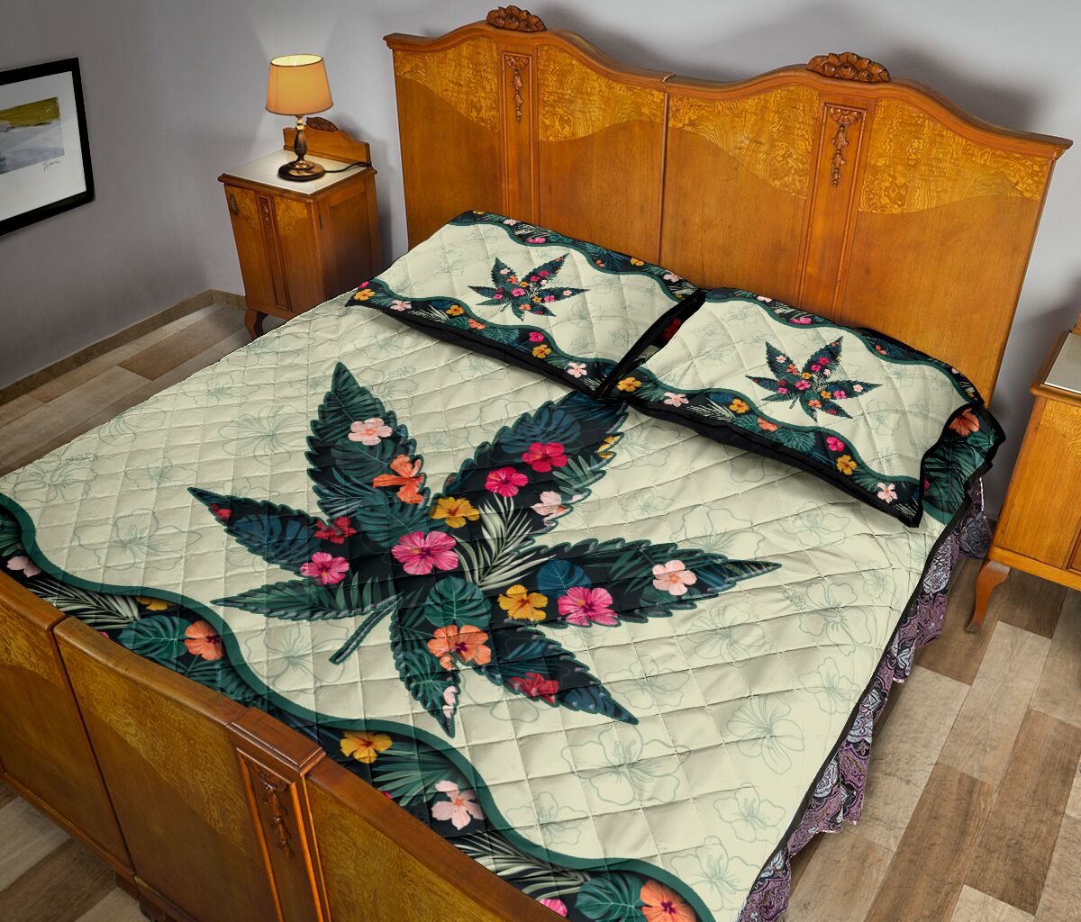 Floral Weed - Weed Quilt Set 0822