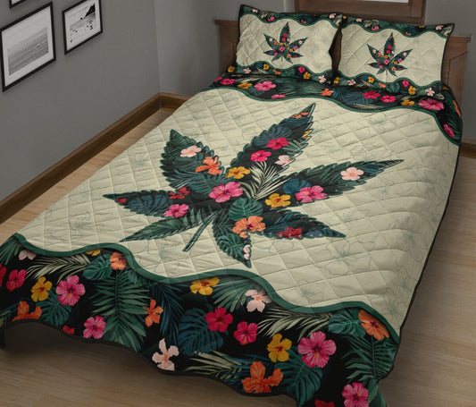 Floral Weed - Weed Quilt Set 0822