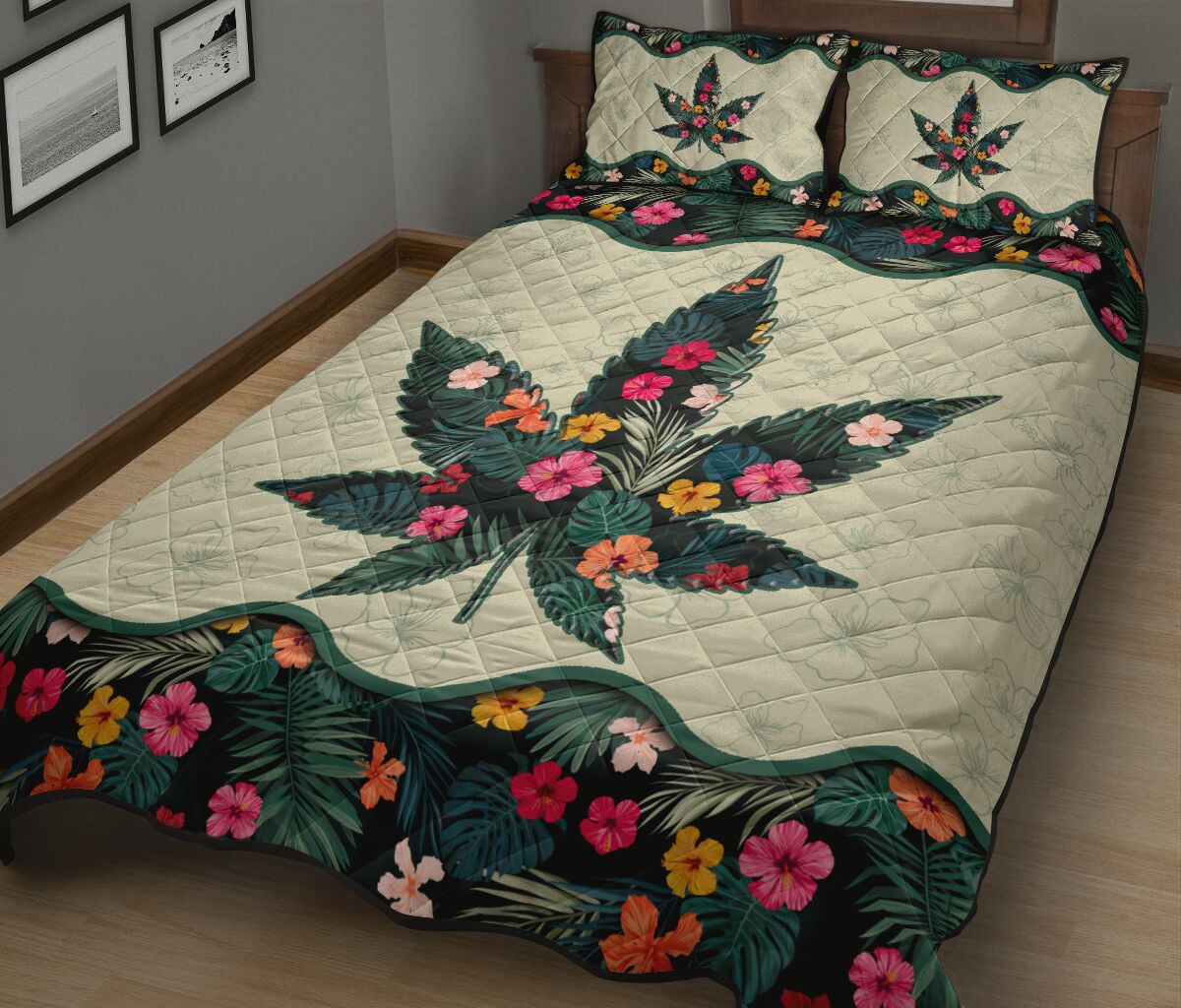 Floral Weed - Weed Quilt Set 0822