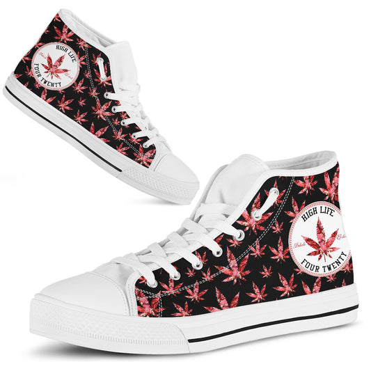 High Life Four Twenty - Weed High Top Shoes 0822