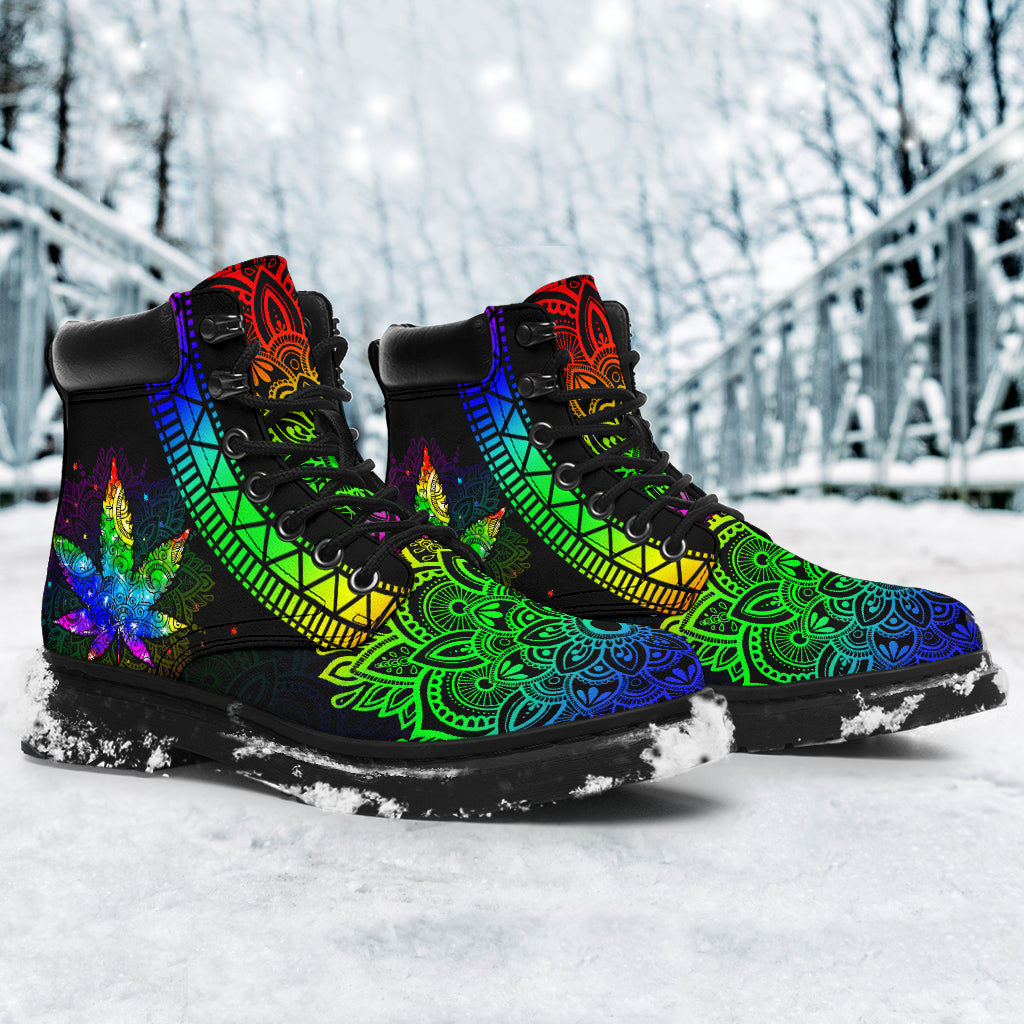 Rainbow Leaf - Weed All Season Boots 0822
