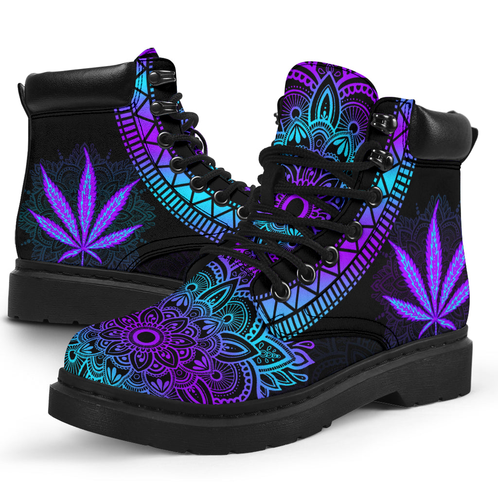 Mandala Pattern - Weed All Season Boots 0822
