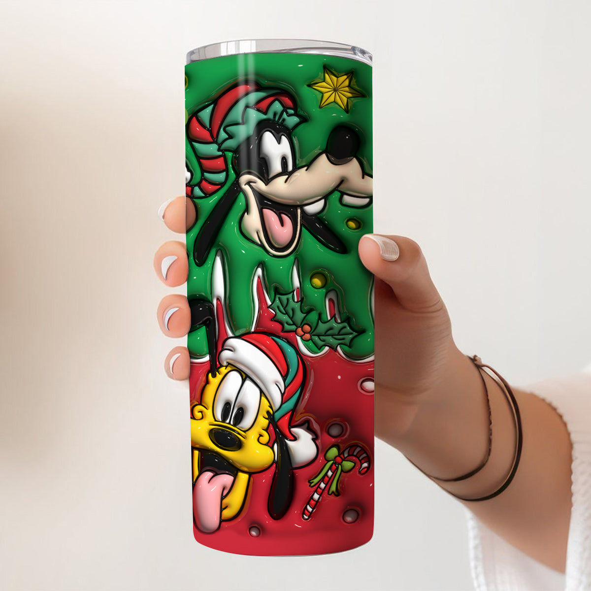 Christmas Is Coming - Personalized Mouse Skinny Tumbler