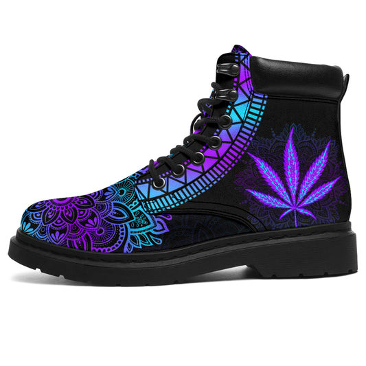Mandala Pattern - Weed All Season Boots 0822