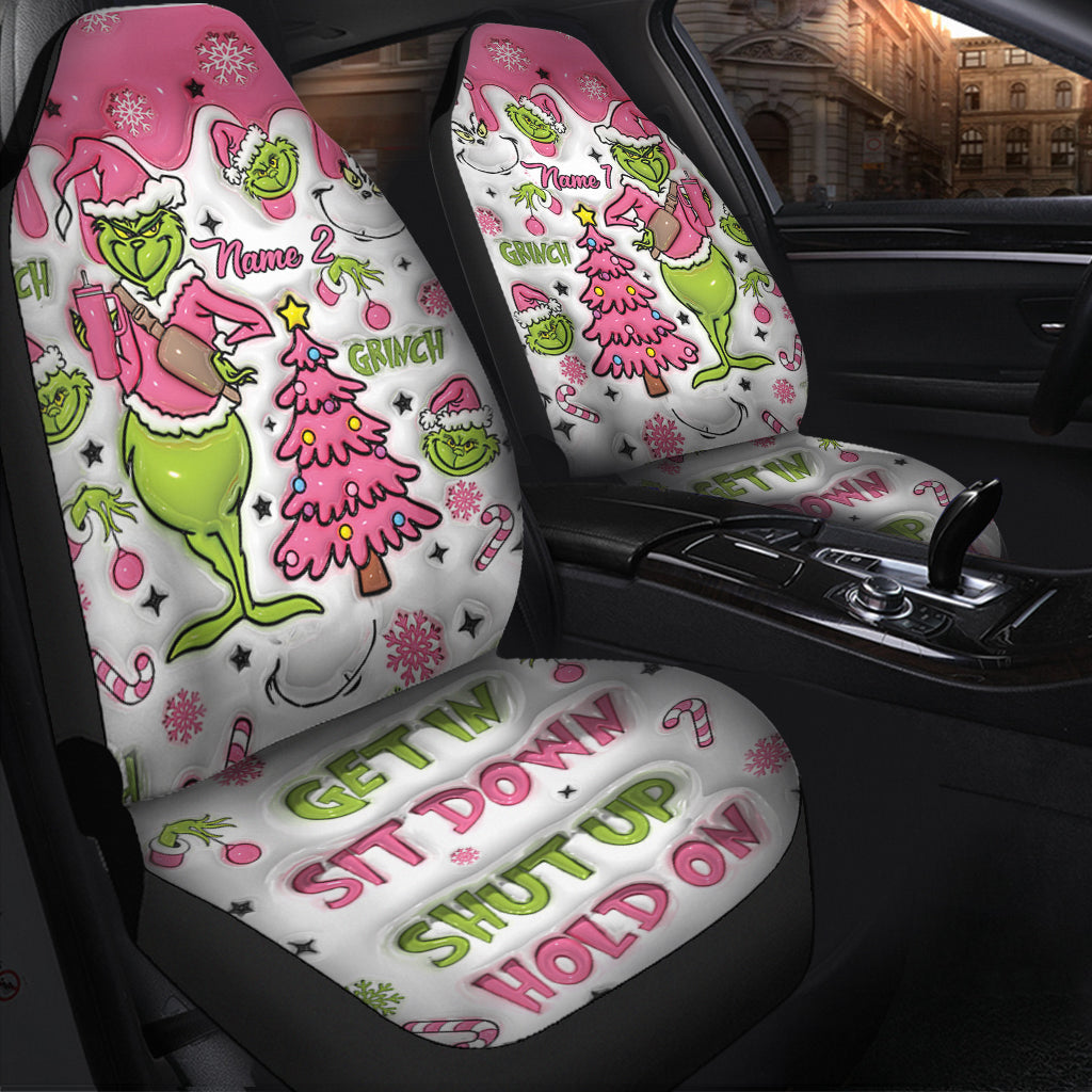 Merry Grinchmas - Personalized Stole Christmas Seat Covers