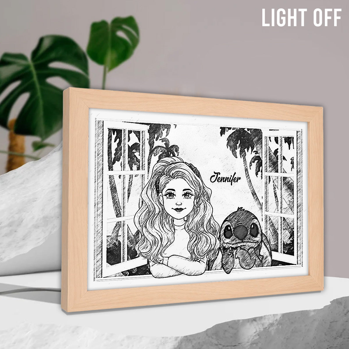 Ohana Summer Vibe - Personalized Ohana Light Photo Frame