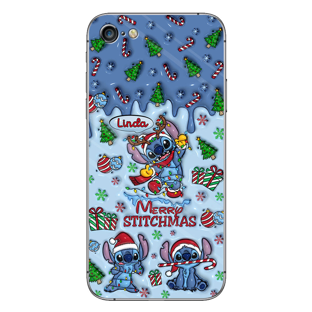 Merry Stichmas - Personalized Ohana Phone Case