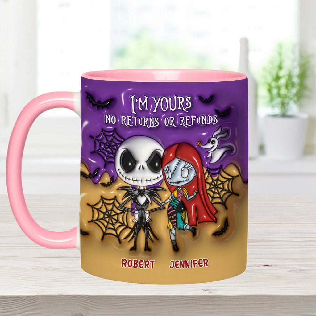 I'm Yours No Returns - Personalized Nightmare Accent Mug