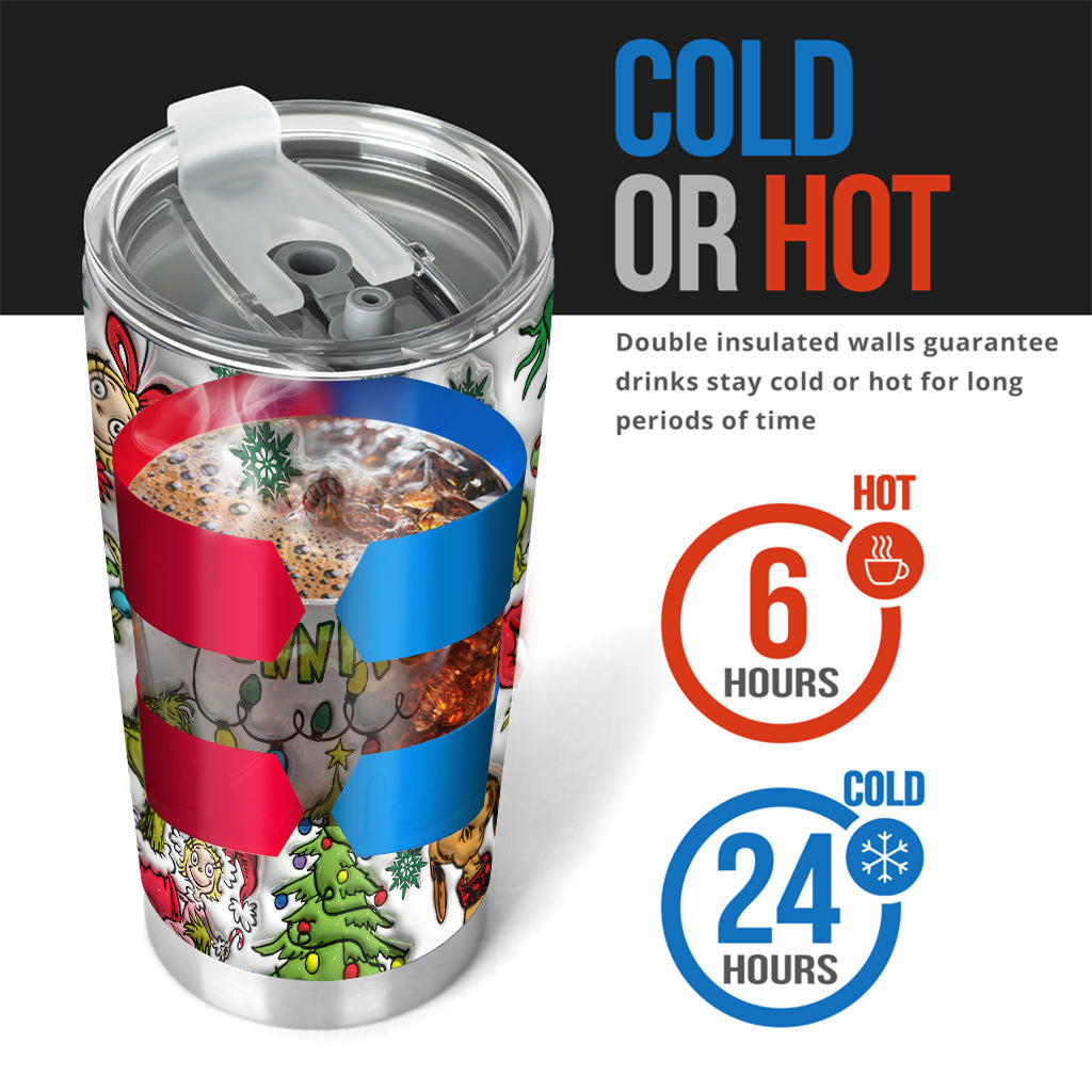 Merry Grinchmas - Personalized Stole Christmas Tumbler