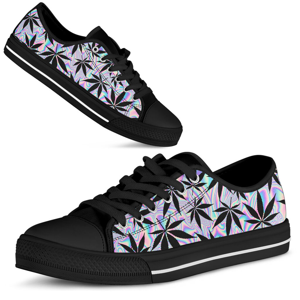 Holographic 420 - Weed Low Top Shoes 0822