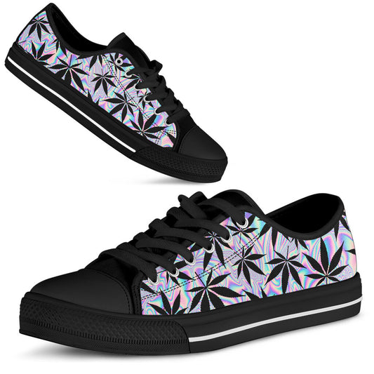 Holographic 420 - Weed Low Top Shoes 0822