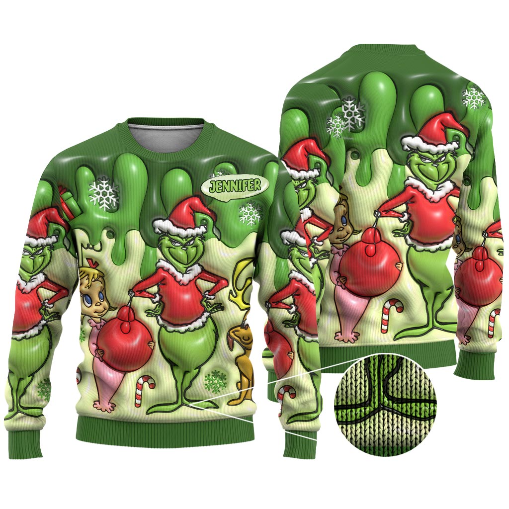 Merry Christmas - Personalized Stole Christmas Ugly Sweater