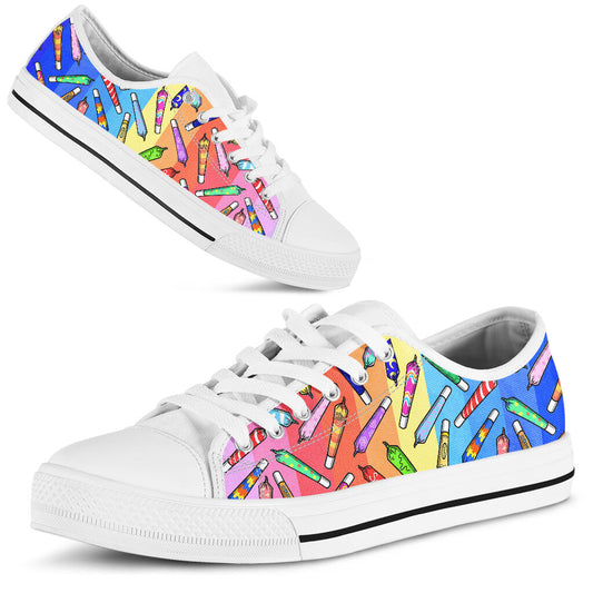 High Everyday And Every Night - Weed Low Top Shoes 0822