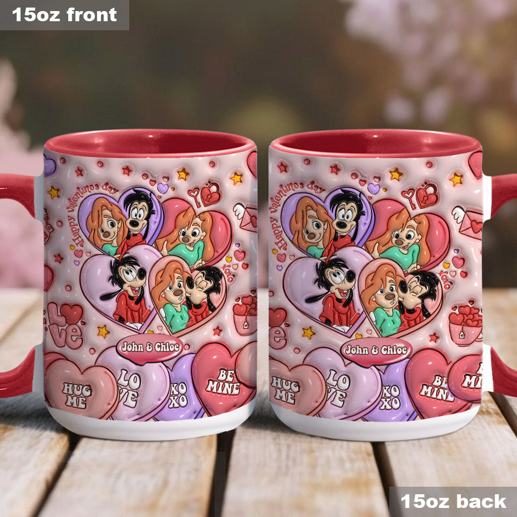 Happy Valentine's Day - Personalized Mouse Accent Mug