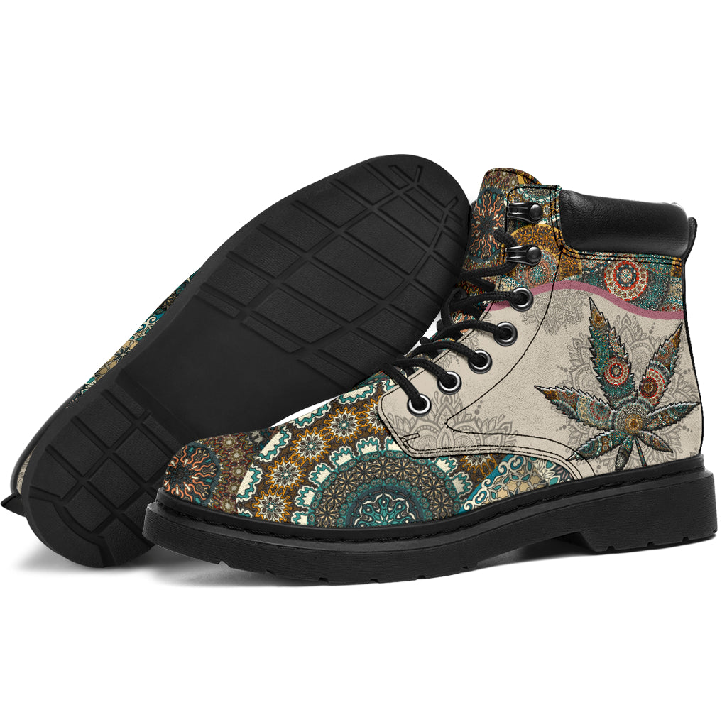 Vintage Mandala - Weed All Season Boots 0822