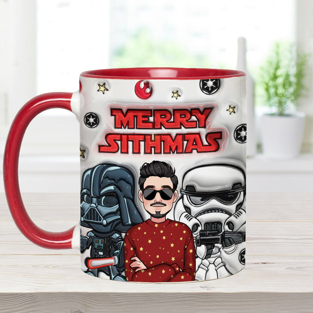 Merry Sithmas - Personalized The Force Accent Mug