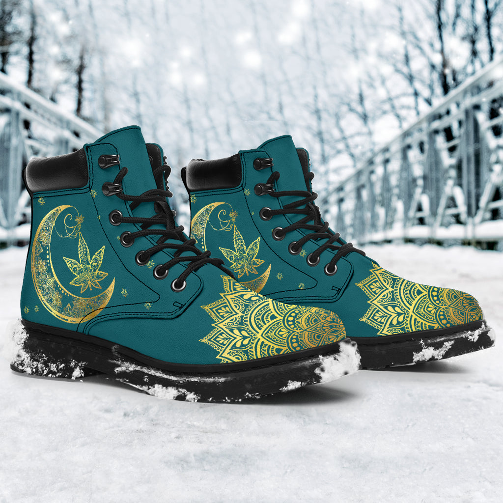 Stay High Moon Child - Weed All Season Boots 0822