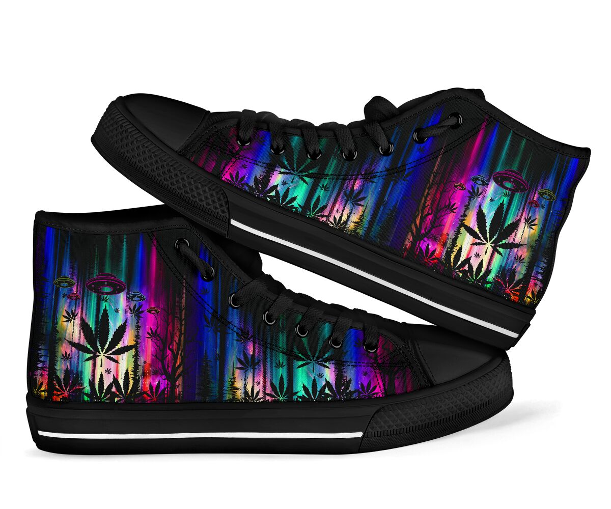 Stay High All Night - Weed High Top Shoes 0822
