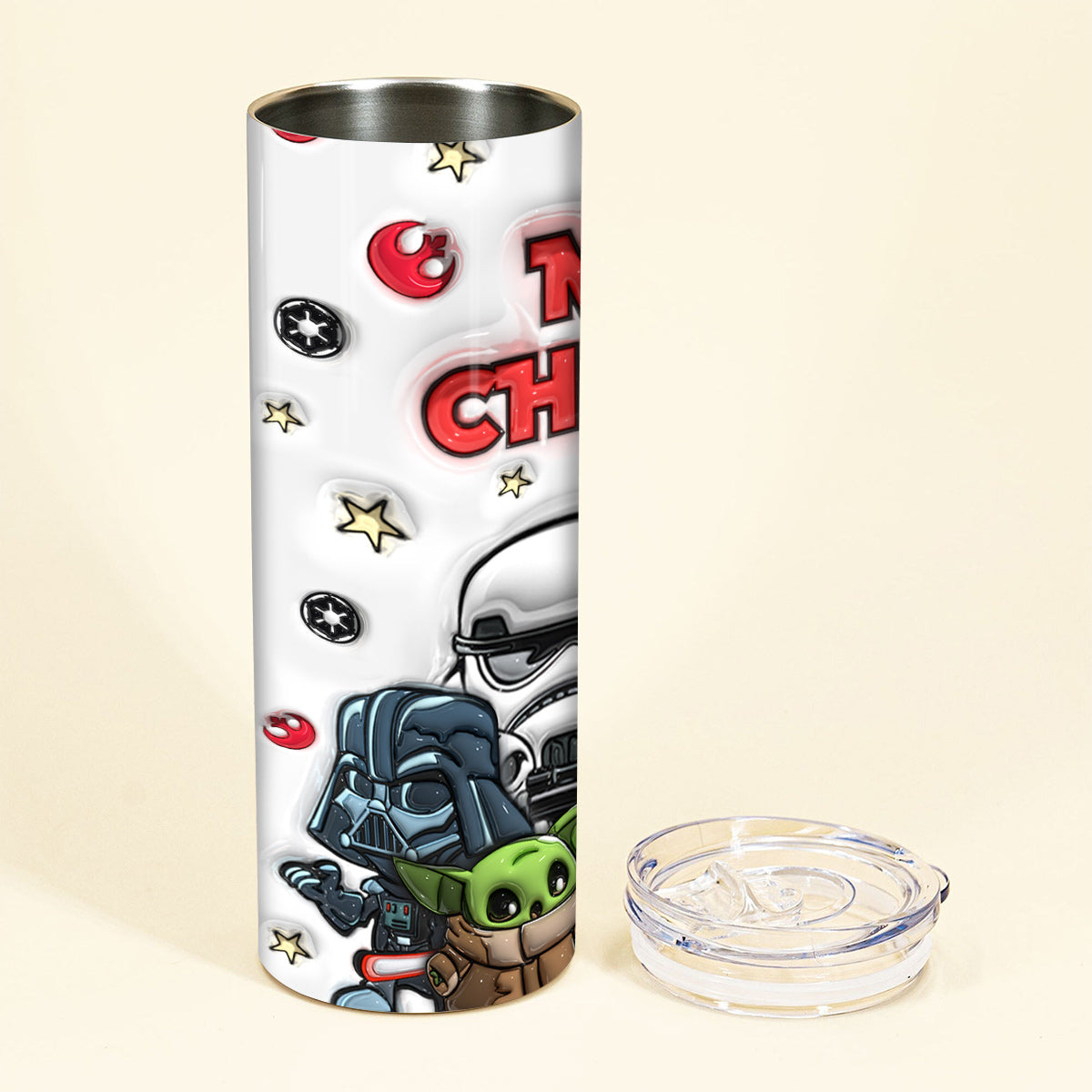 Merry Sithmas - Personalized The Force Skinny Tumbler