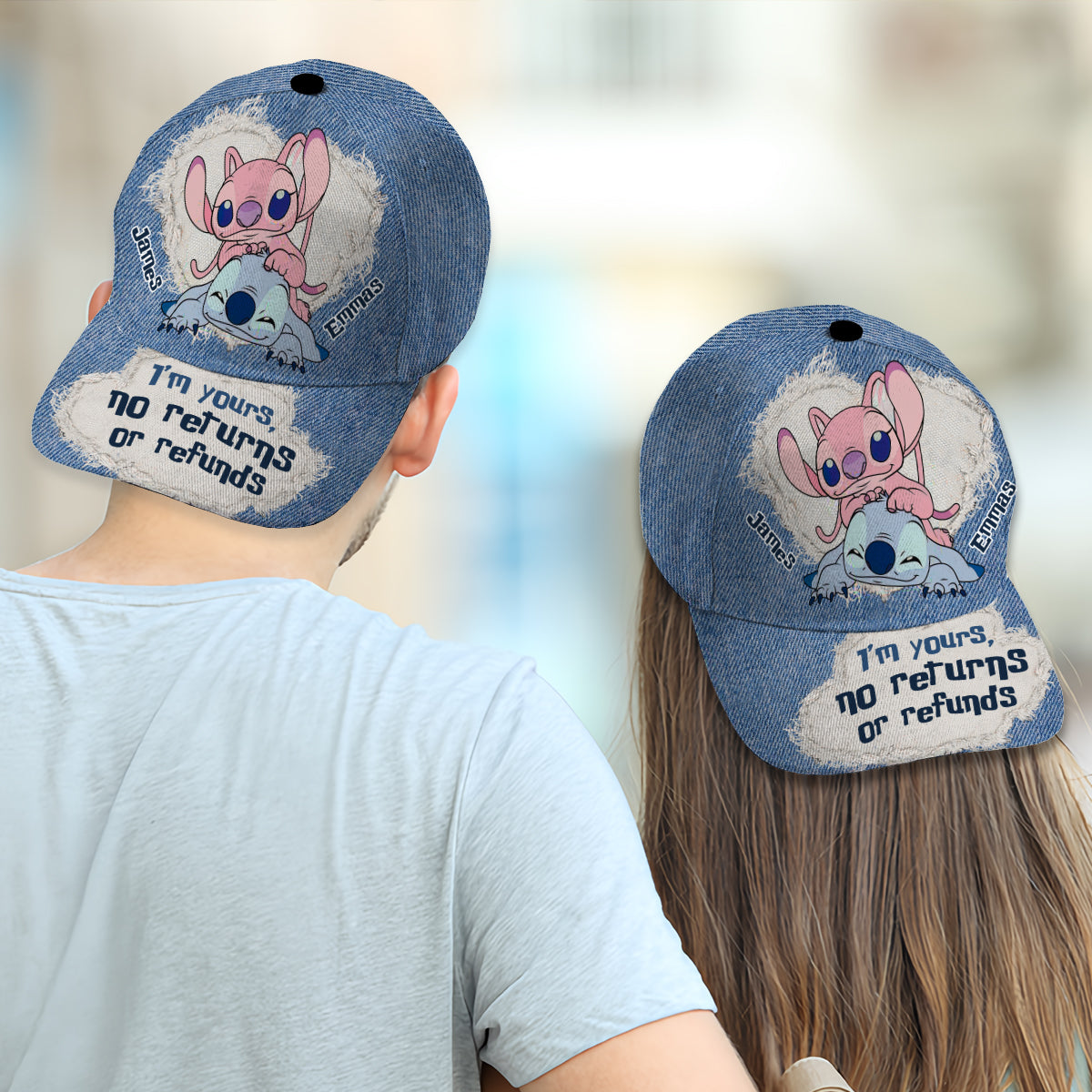Ohana I'm Yours No Returns Or Refunds - Personalized Ohana Classic Cap