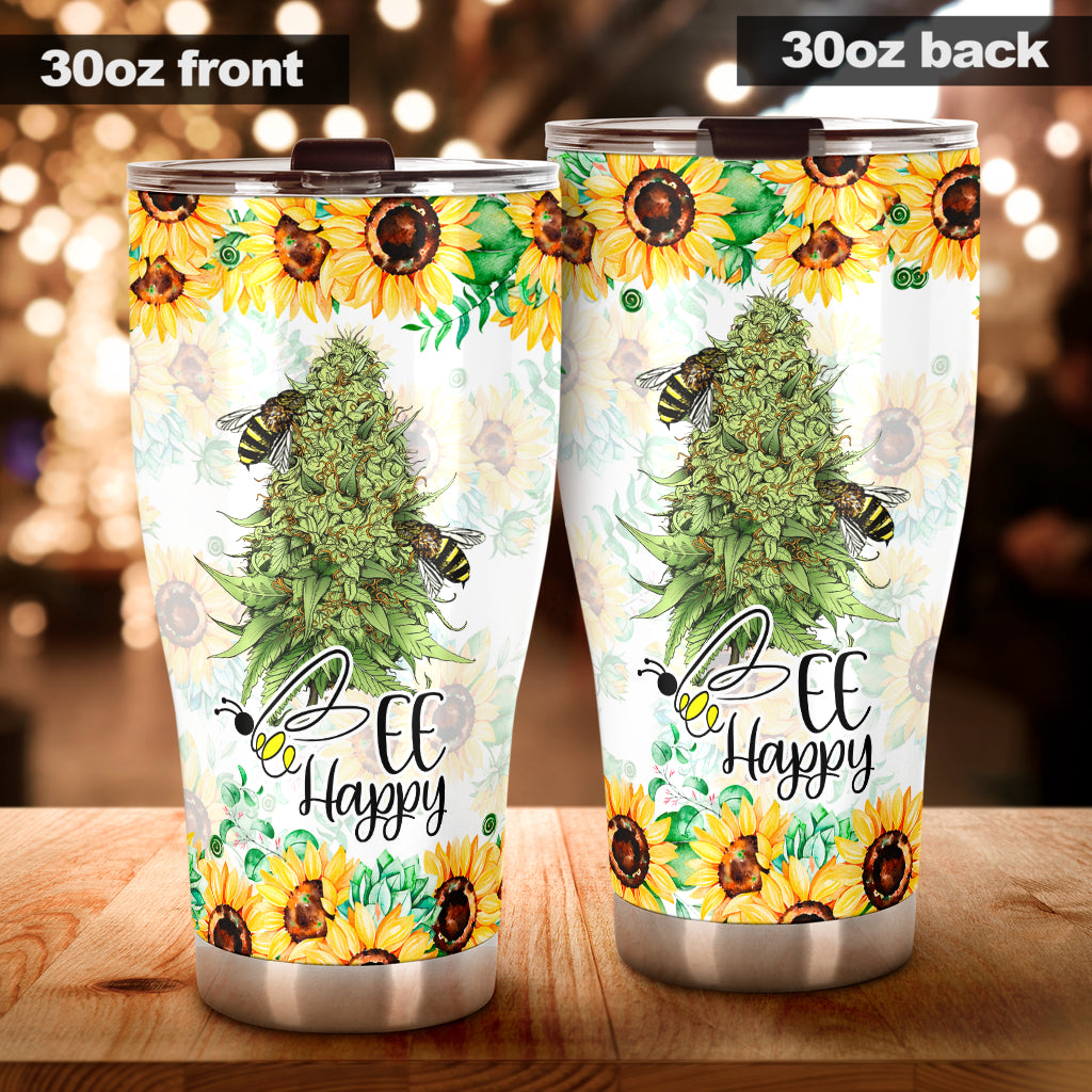 Bee Happy - Weed Tumbler 0822