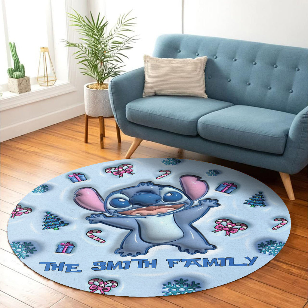 Ohana - Personalized Ohana Round Rug