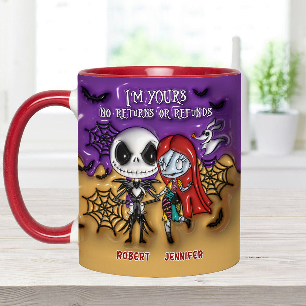 I'm Yours No Returns - Personalized Nightmare Accent Mug