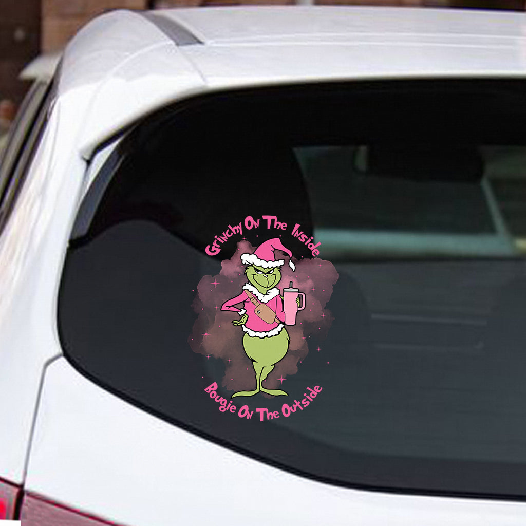 Grinchy On The Inside - Stole Christmas Decal Full