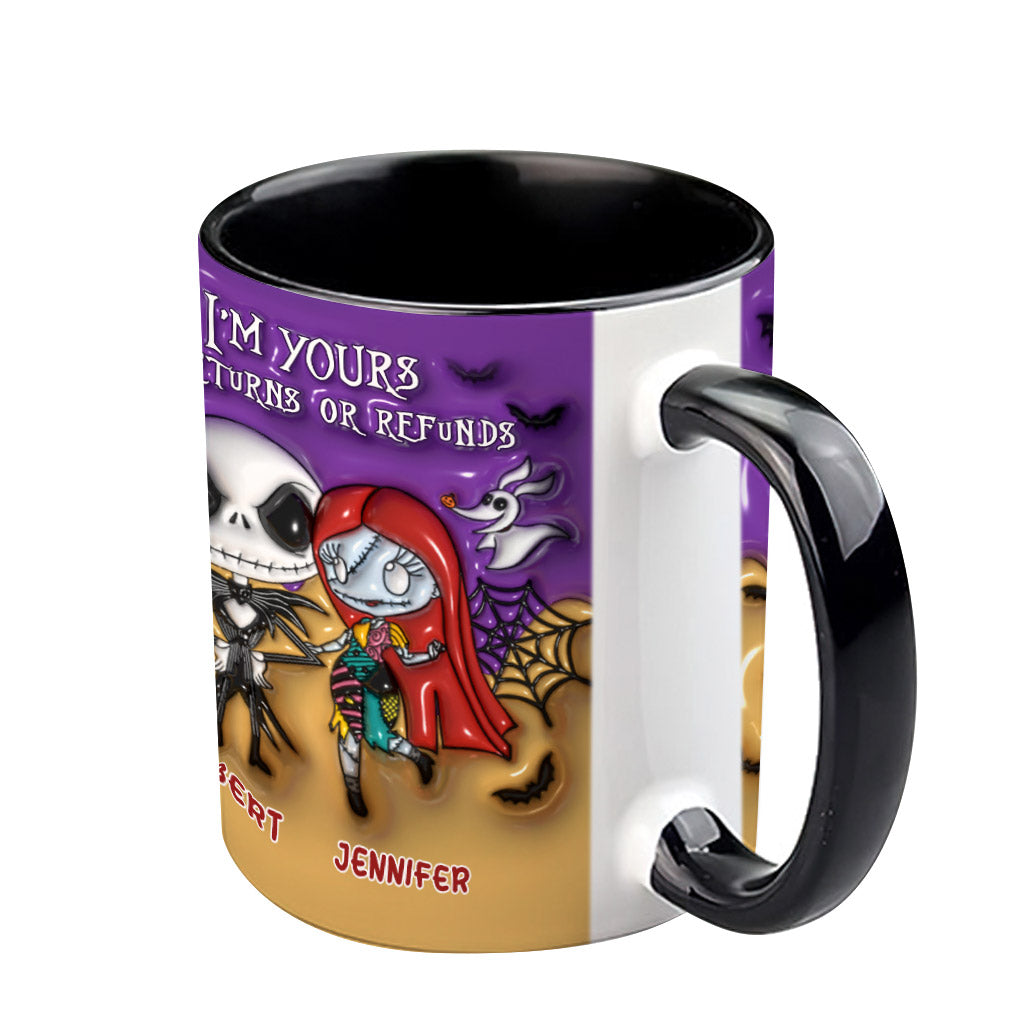 I'm Yours No Returns - Personalized Nightmare Accent Mug