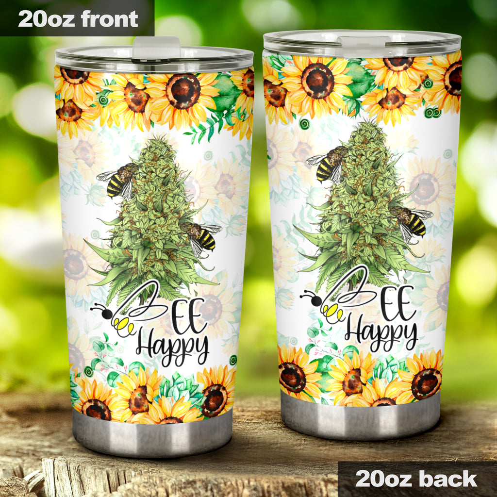 Bee Happy - Weed Tumbler 0822