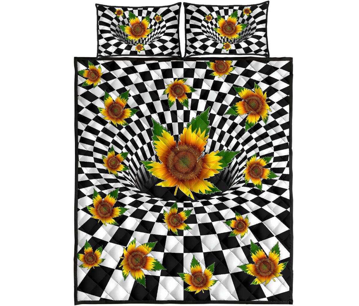 3D Sunflower - Weed Quilt Set 0822