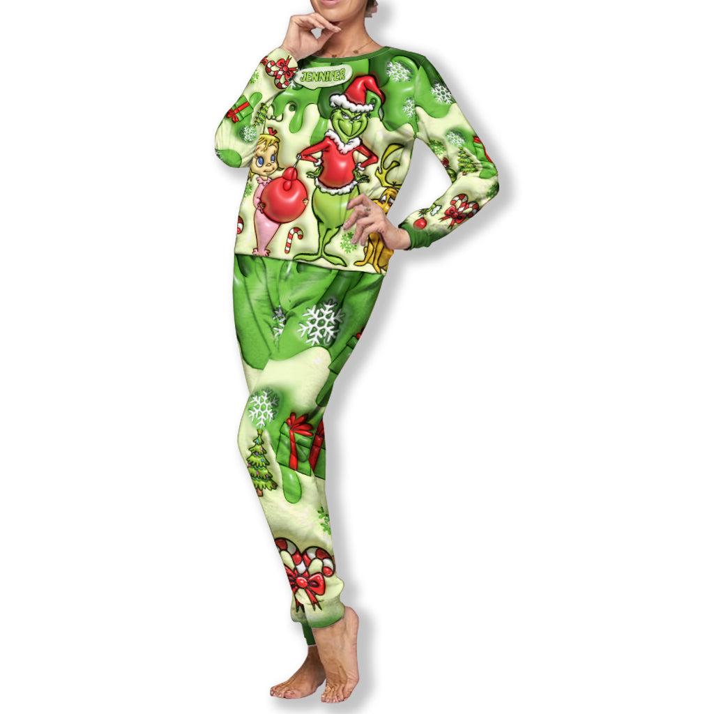Merry Christmas - Personalized Stole Christmas Pajamas Set