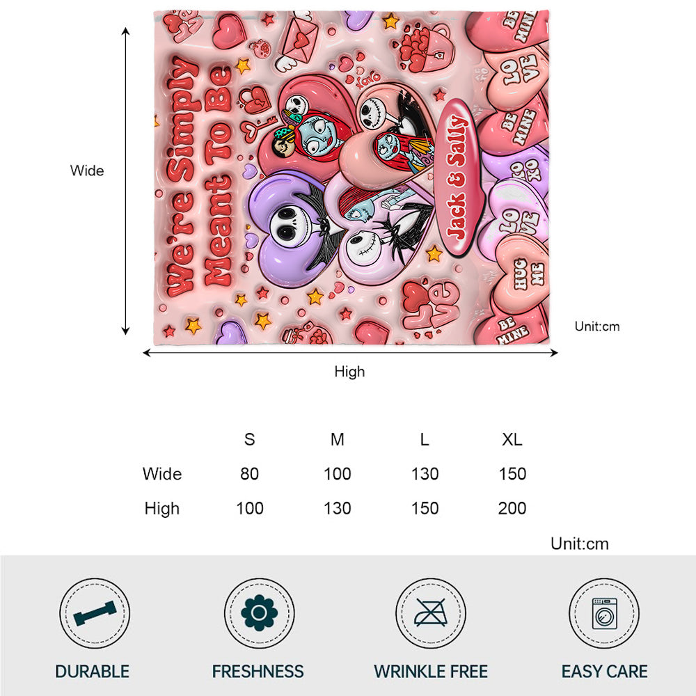 We’re Simply Meant To Be - Personalized Nightmare Blanket