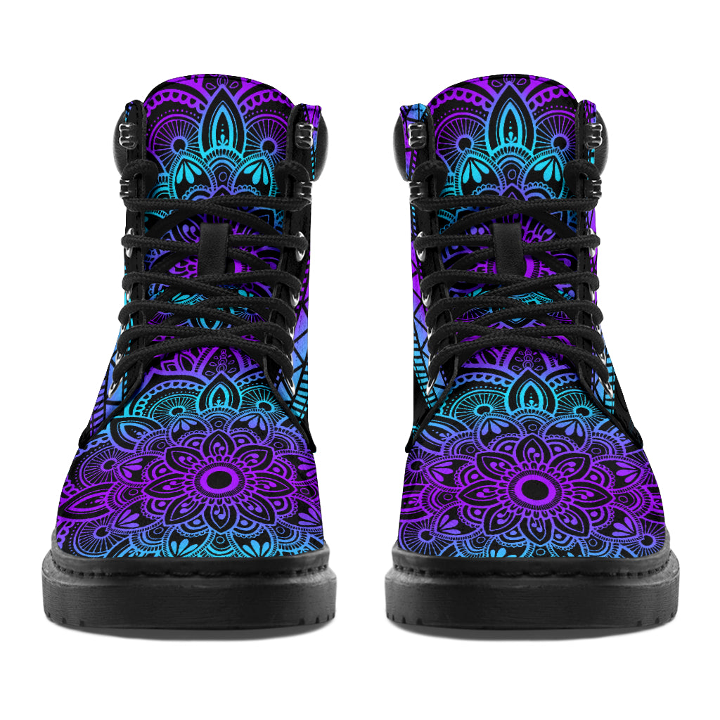 Mandala Pattern - Weed All Season Boots 0822