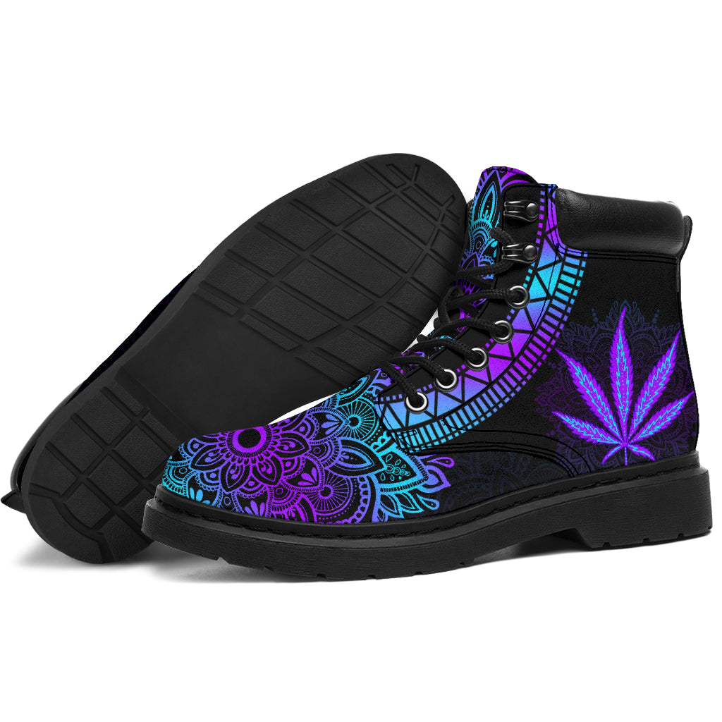 Mandala Pattern - Weed All Season Boots 0822