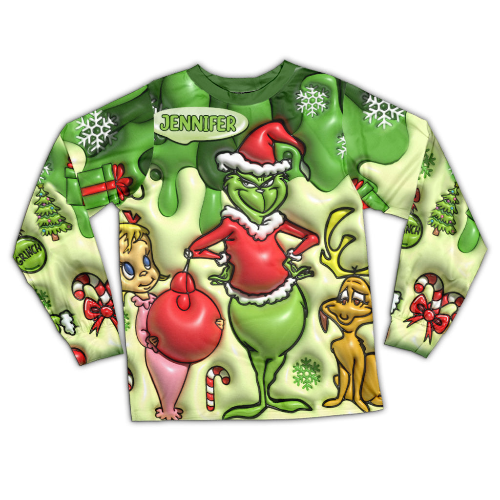 Merry Christmas - Personalized Stole Christmas Pajamas Set