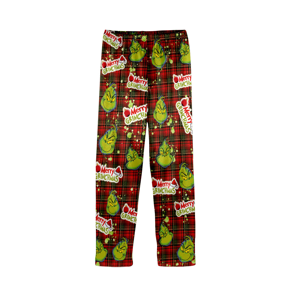 Merry Grinchmas - Personalized Stole Christmas Button Down Pajamas