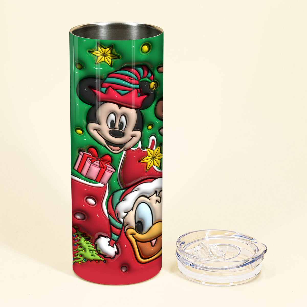 Christmas Is Coming - Personalized Mouse Skinny Tumbler